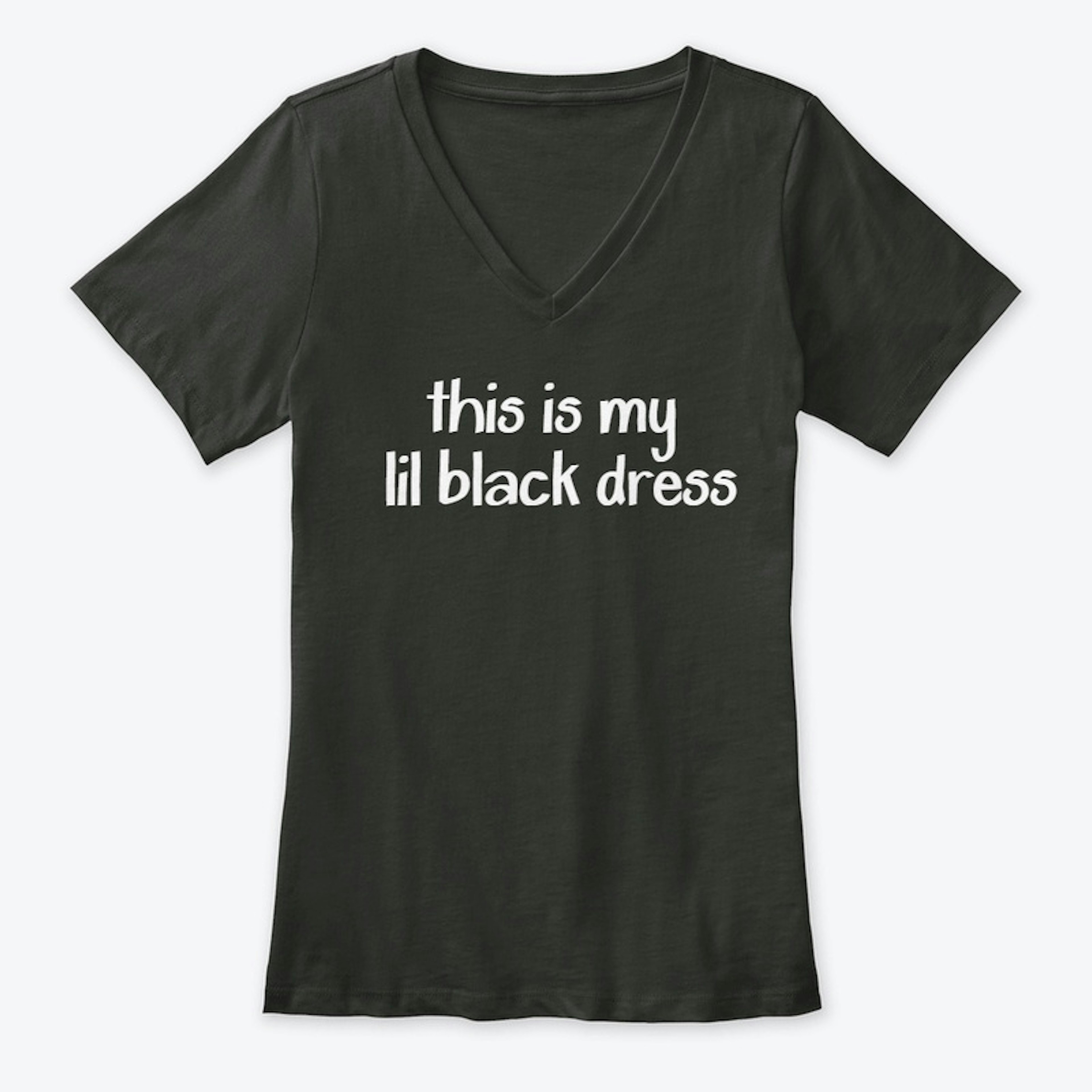 This is my lil black dress tee 