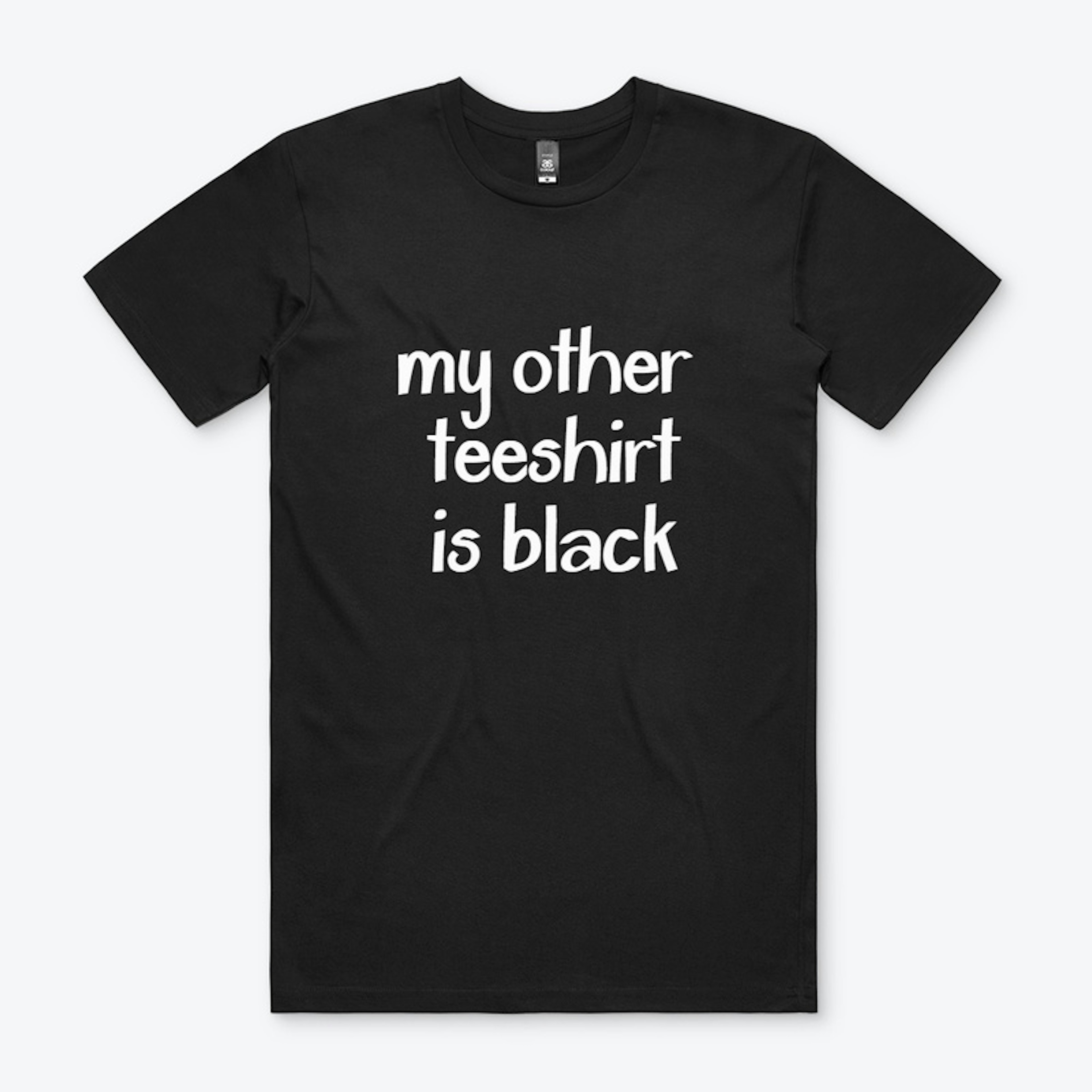 My other tee shirt is black 